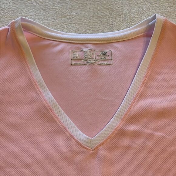 New Balance Pink with White Trim Athletic Tank - Size Large - Picture 2 of 8